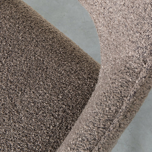 LABEL51 Eetkamerstoel Finley - Bruin Bouclé - Draaibaar - Set van 2 - vtwonen shop