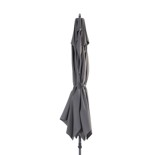 4 Seasons stokparasol Azzurro Charcoal 200x300 cm solefin