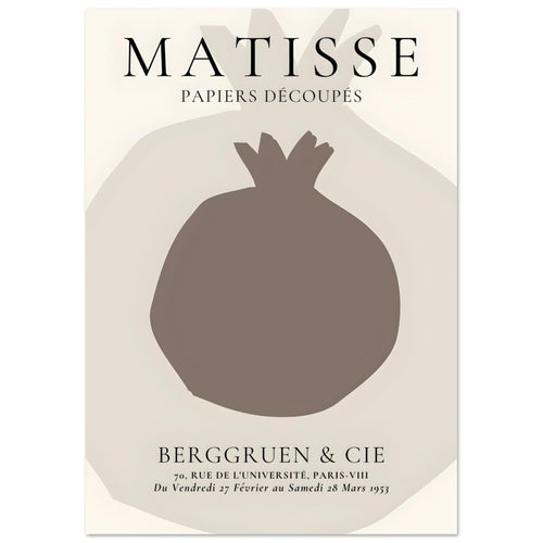 Artfulprints  Matisse – Still fruit   poster A4 21x29.7 cm