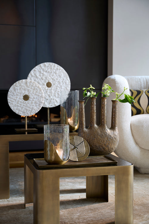 Light & Living klok GWENNA - 15x3x15cm - brons - vtwonen shop