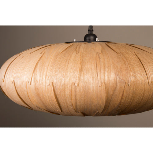 Dutchbone Bond Hanglamp Ovaal 50 cm Hout Naturel - vtwonen shop