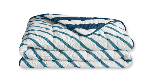 Ambiante Mares - dekbed zonder overtrek (incl. 2 kussenslopen) - 140x200 cm - Blauw - all year - wasbaar