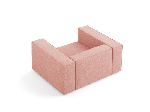 Cosmopolitan Design Fauteuil Arendal chenille, roze - 102x124x70cm