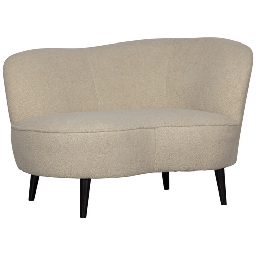 WOOOD loungefauteuil rechts Sara - Teddy - Off White - 71x112x81 - vtwonen shop