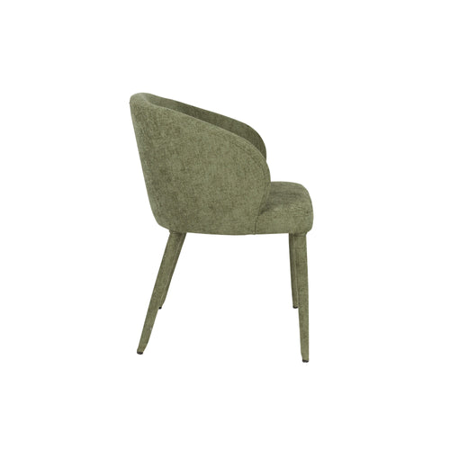 Housecraft Living Tamsin Eetkamerstoelen Gestoffeerd Groen - Set van 2 - vtwonen shop