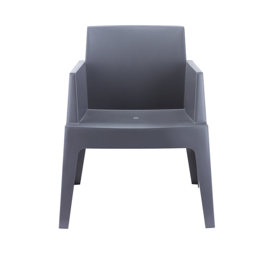 Garden Impressions tuinstoel Box donker grijs - stapelbaar - vtwonen shop