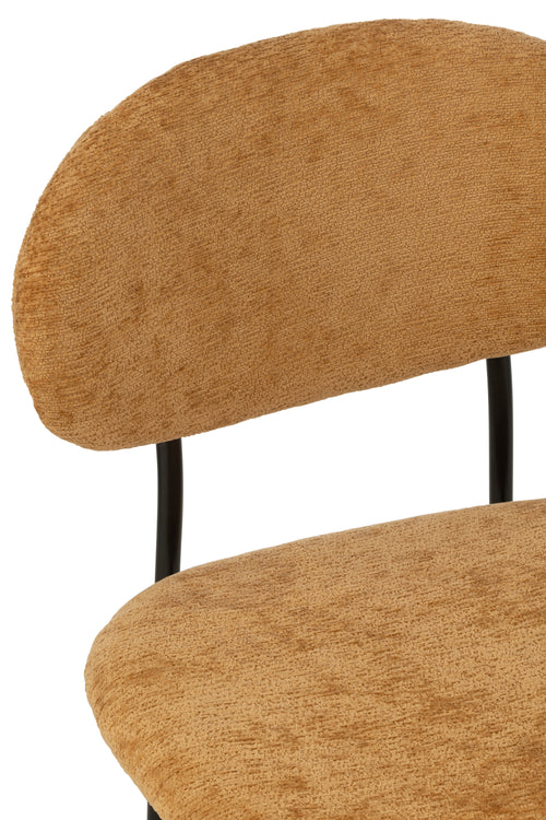 J-Line stoel - textiel/metaal - oker - vtwonen shop