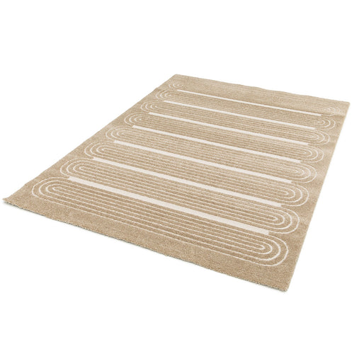 AFK Living vloerkleed Sinea - reliëfeffect - kastanje - 200 x 290 cm