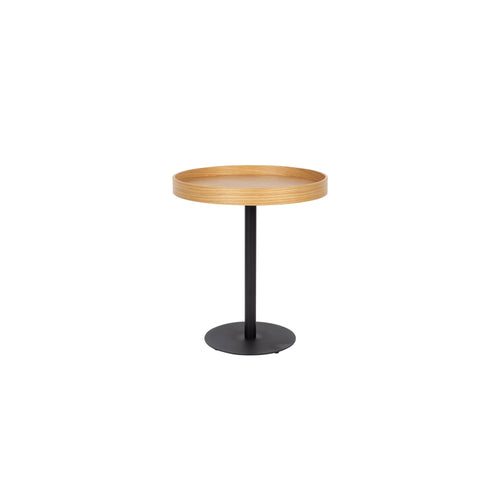 Housecraft living Yuri Bijzettafel Rond Hout 45x45 cm (S) Eiken - Bruin - vtwonen shop