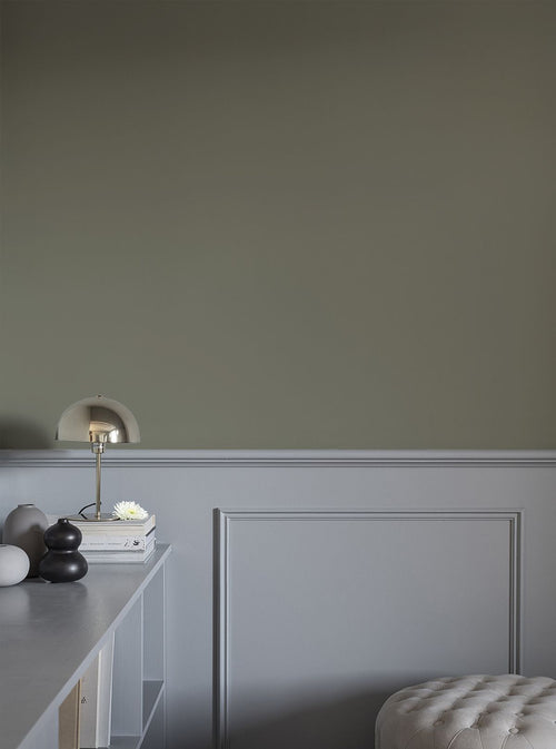 Duro Wallpaper behang effen olijfgroen - 53 cm x 10.05 m - 662224 - vtwonen shop