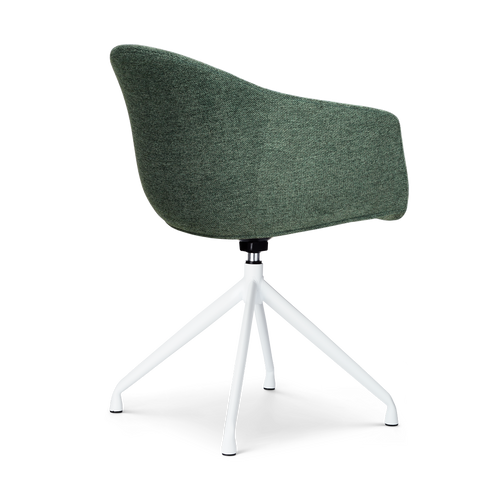 Nolon Nola-Otis Draaibare Eetkamerstoelen Set - Donkergroen - Wit
