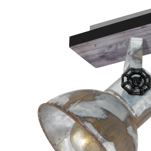 EGLO wandlamp Barnstaple - e27 - bruin-patina/zwart/oud-zink-look - vtwonen shop