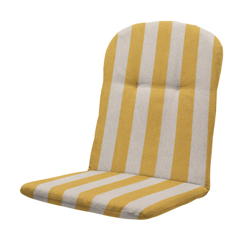 Madison kuipstoelkussen hoge rug Amora - geel - 96x45x3,5cm - set van 4