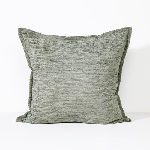 Darcy & Duke sierkussen Ruffled Sage - Mosgroen - 55x55cm