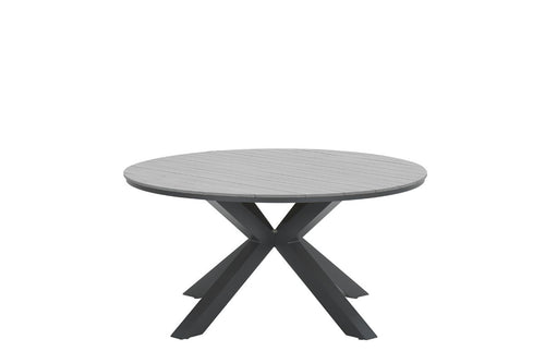 Edison tafel - rond - Ø148 cm - carbon black - grey teak Vironwood