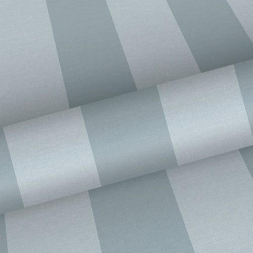 Sanders & Sanders behang strepen blauw en lichtblauw - 53 cm x 10.05 m - 640690