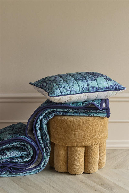 Beddinghouse x Van Gogh Museum Champ de Ble Sierkussen - 40x60 cm - Blauw