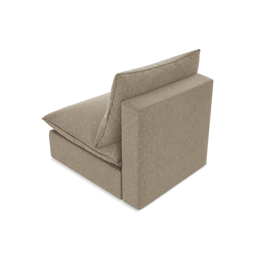 LaMiaSofa Bankmodule midden Ravenna - velours - beige - 75x90x77