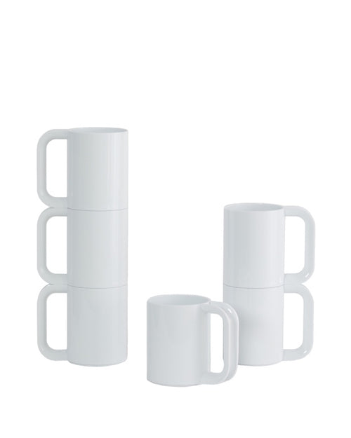 Heller Max Mokken set 6-delig - Ø73mm - H 108mm - Wit