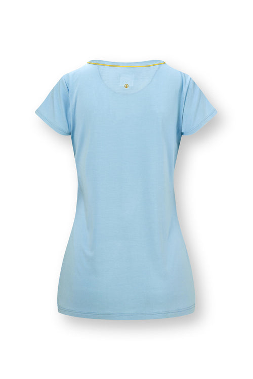 Pip Studio - Toy Pyjama Shirt - Dames - Effen - Blauw - XXL - vtwonen shop