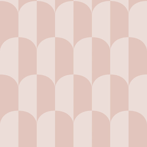 ESTAhome behang art deco bogen zacht roze en licht roze - 53 cm x 10.05 m - 139986 - vtwonen shop