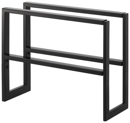 Yamazaki Schoenenrek Uitschuifbaar - 2 niveaus - Line - Zwart