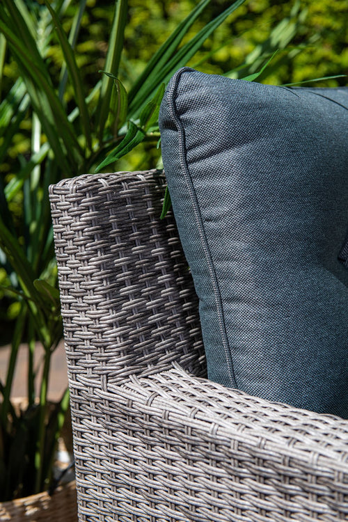 Blue bird lounge-diningset - 5-delig - rechts - grey - reflex black