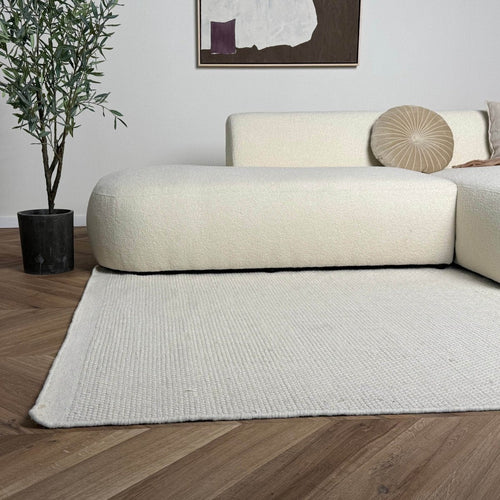 Interieur05 wollen vloerkleed Taff - wit/beige - 290 x 200 cm