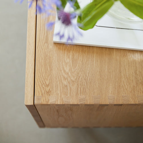 Tikamoon Massief eiken tv-meubel 160 cm - Naturel