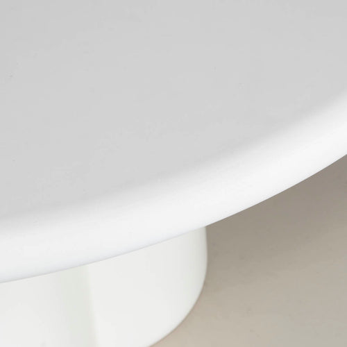 Giga Meubel Eettafel Boaz - Rond Off White Eco Composiet - 150cm