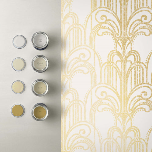 Graham & Brown Vliesbehang - Art Deco Gold Pearl - 10mx53cm - vtwonen shop