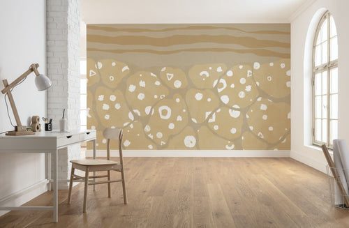 Sanders & Sanders fotobehang kunst beige - 400 x 280 cm - 612038