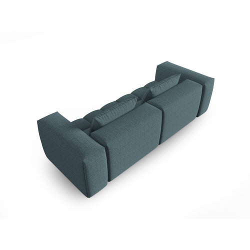 Cosmopolitan Design - Modulaire bank Verona 3-zits, structurele stof lichtblauw - 85x230x70cm