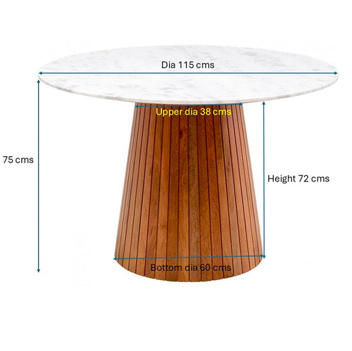 Kare Design Eettafel Grace Ø115cm - vtwonen shop