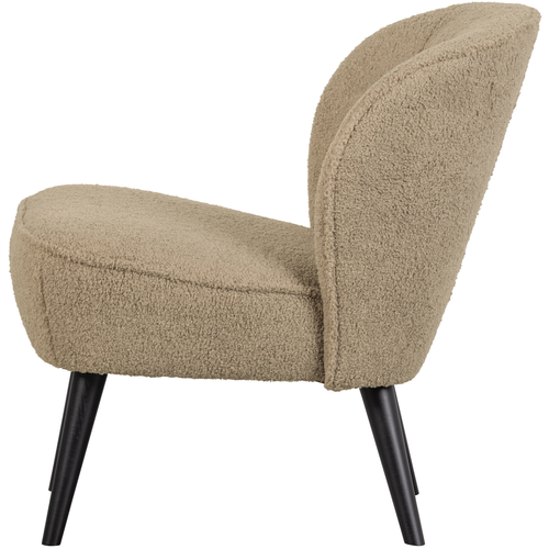 WOOOD fauteuil Sara - Polyester - Zand - 71x59x70 - vtwonen shop