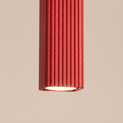 Sollux Lighting Hanglamp RAYO 3P rood - 20x20x108cm