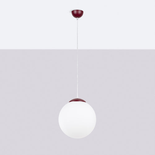Sollux Lighting Hanglamp UGO 30 bordeaux - 30x30x120cm