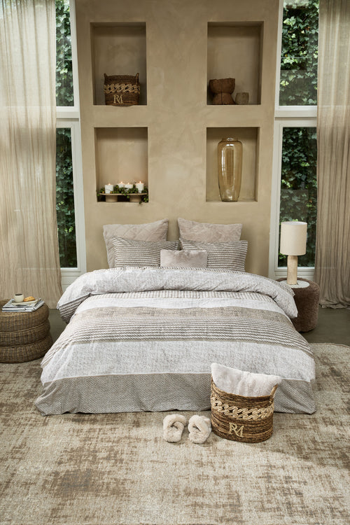 Rivièra Maison Dekbedovertrek Tailor - 260 x 200/220 cm - Zand