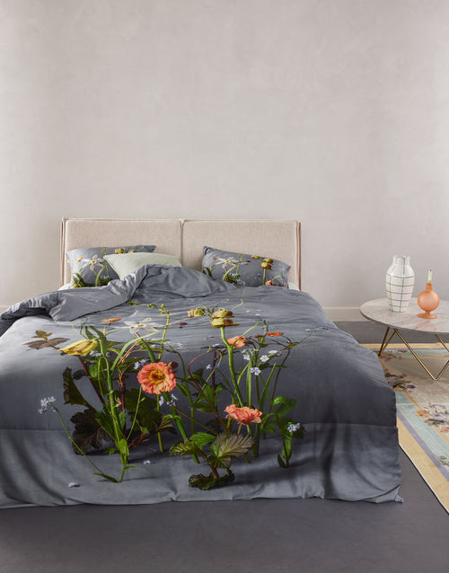 Essenza Ficaria dekbedovertrek - Tweepersoons – 200x200/220 cm - Grijs