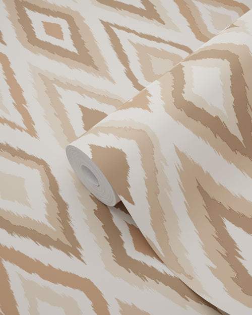 ESTAhome behang ruiten taupe - 50 x 900 cm - 131839
