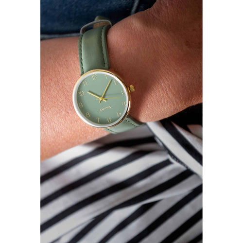 Karlsson horloge Charm - groen - Ø3.2cm