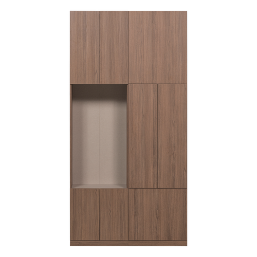 WOOOD wandkast combinatie 108 cm Build - Eiken Decor - Bruin - 215x108x41