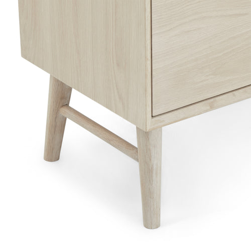 Furnhouse 3-deurs dressoir Porto - Witte olie - MDF, Eikenfineer - 42x160x79