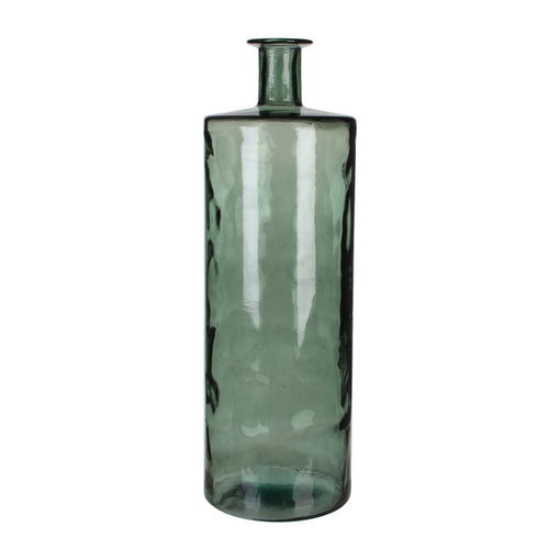 Mica Decorations Guan Fles Vaas - H75 x Ø25 cm - Gerecycled Glas - Groen
