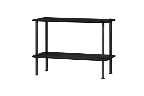 noo.ma Teidi 2-laags houten rekunit - modulair, eikenfineer, 115 x 38 x 9 cm