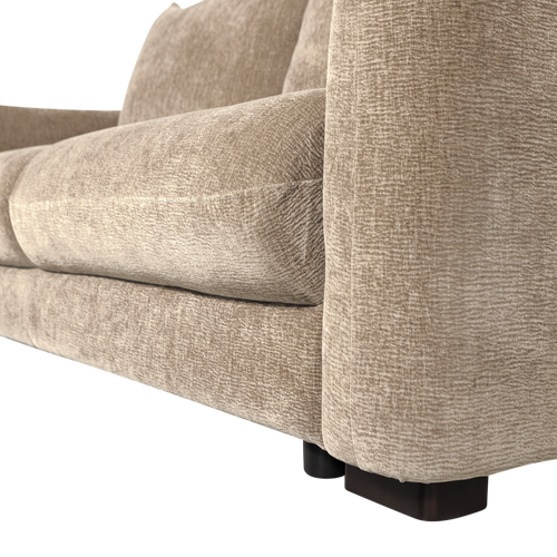 WOOOD 3-zits slaapbank Jonne - Chennile - Naturel - 92x233x105 - vtwonen shop