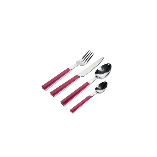 Ona - Bestekset 16-delig raspberry pink Poppy