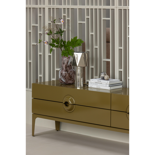 WOOOD tv meubel Merge - Eucalyptus hout - Honinggeel - 57x160x44 - vtwonen shop