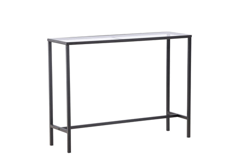 Rebellenclub Sidetable Toa - 100 x 30 cm - Zwart met Glas - vtwonen shop