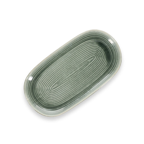 Salt & Pepper - Serveerschaal 33,5x18cm groen Cameo - Set van 2